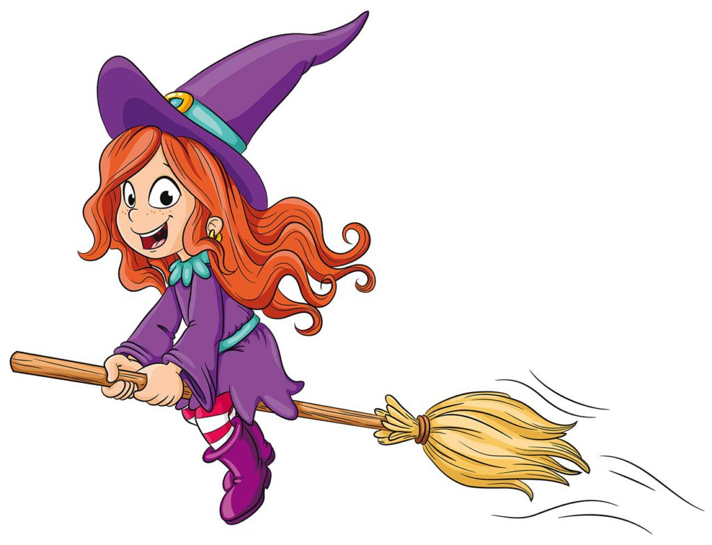 kleine-hexe-auf-besen - Sachsen Impressionen