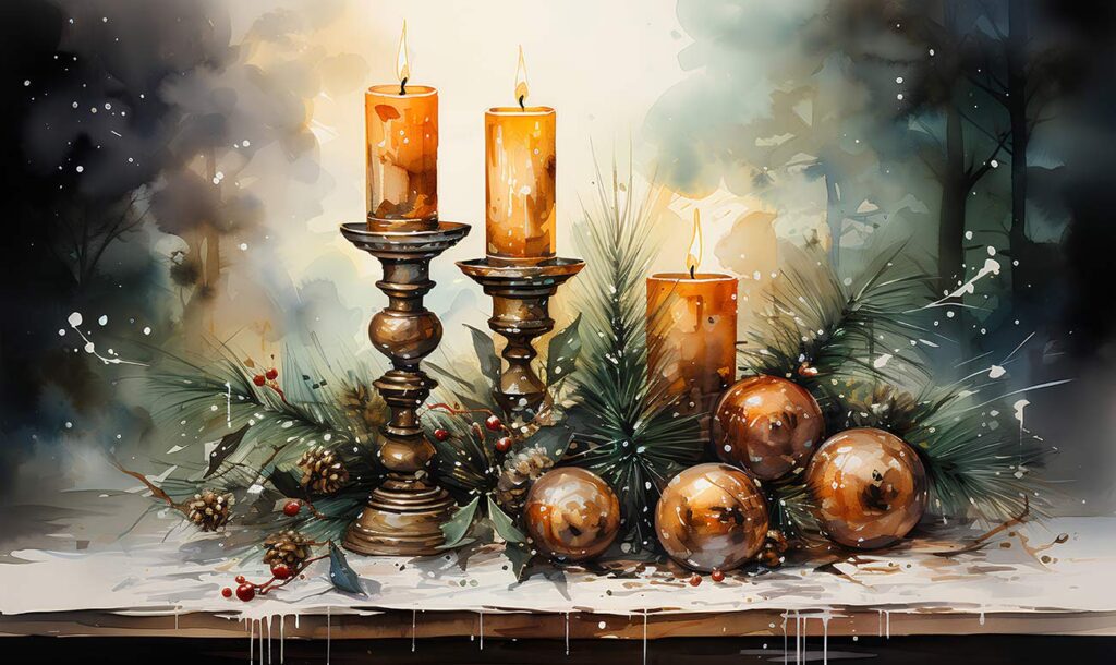 Kerzen zum dritten Advent