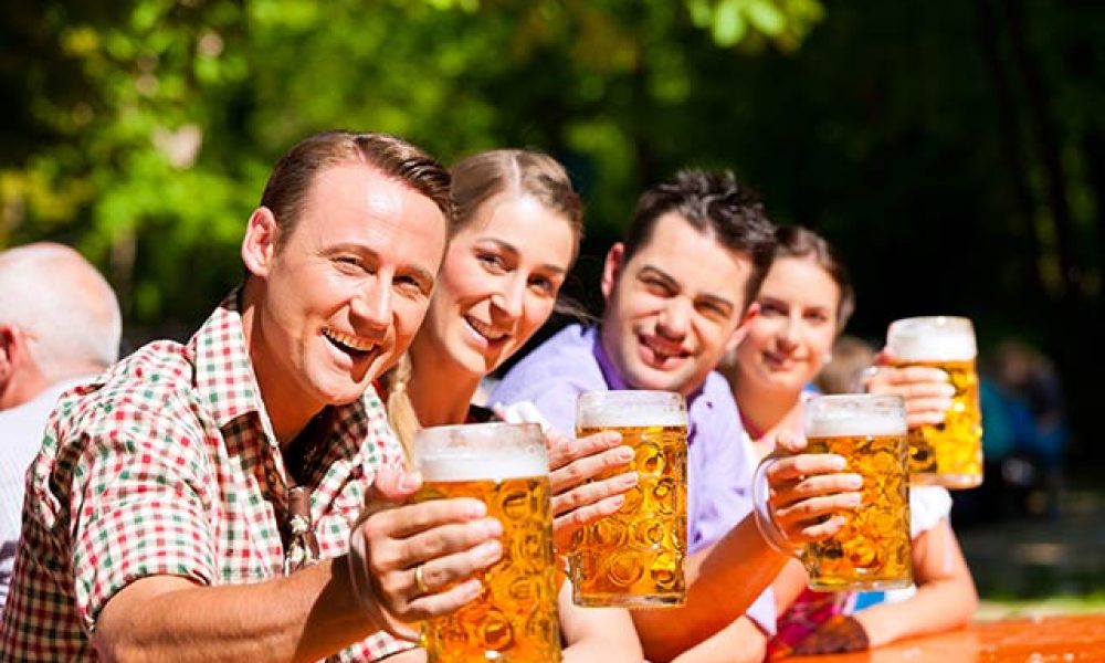 Feiern mit Bier